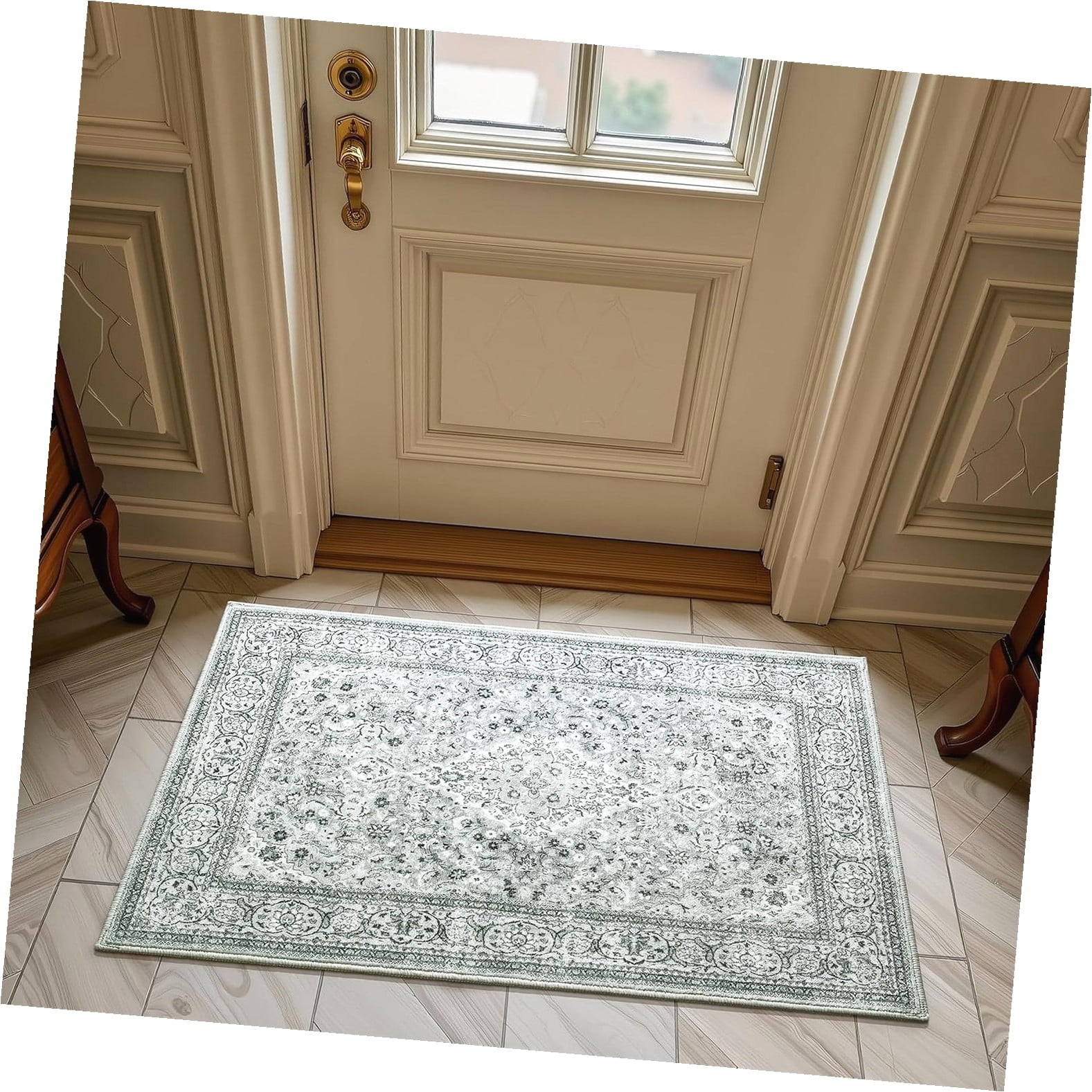 Fuliko Washable Entry Rug 2x3, Small Area Rugs, Indoor Low Pile Carpet ...