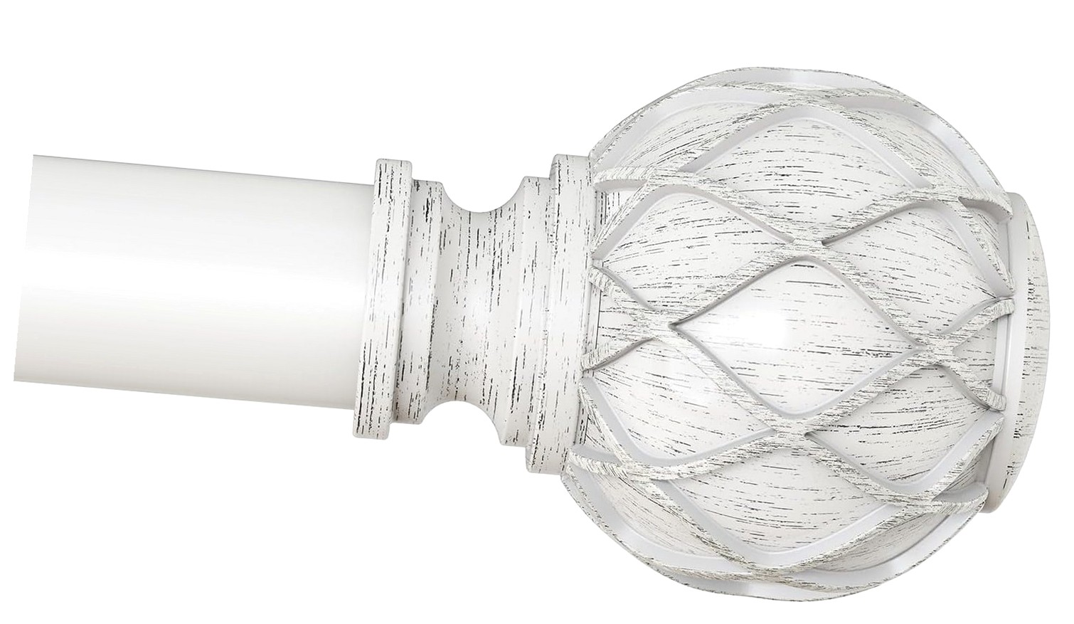 Fuliko White Curtain Rods, 1'' Farmhouse Curtain Rod for 48 to 84 Inch ...
