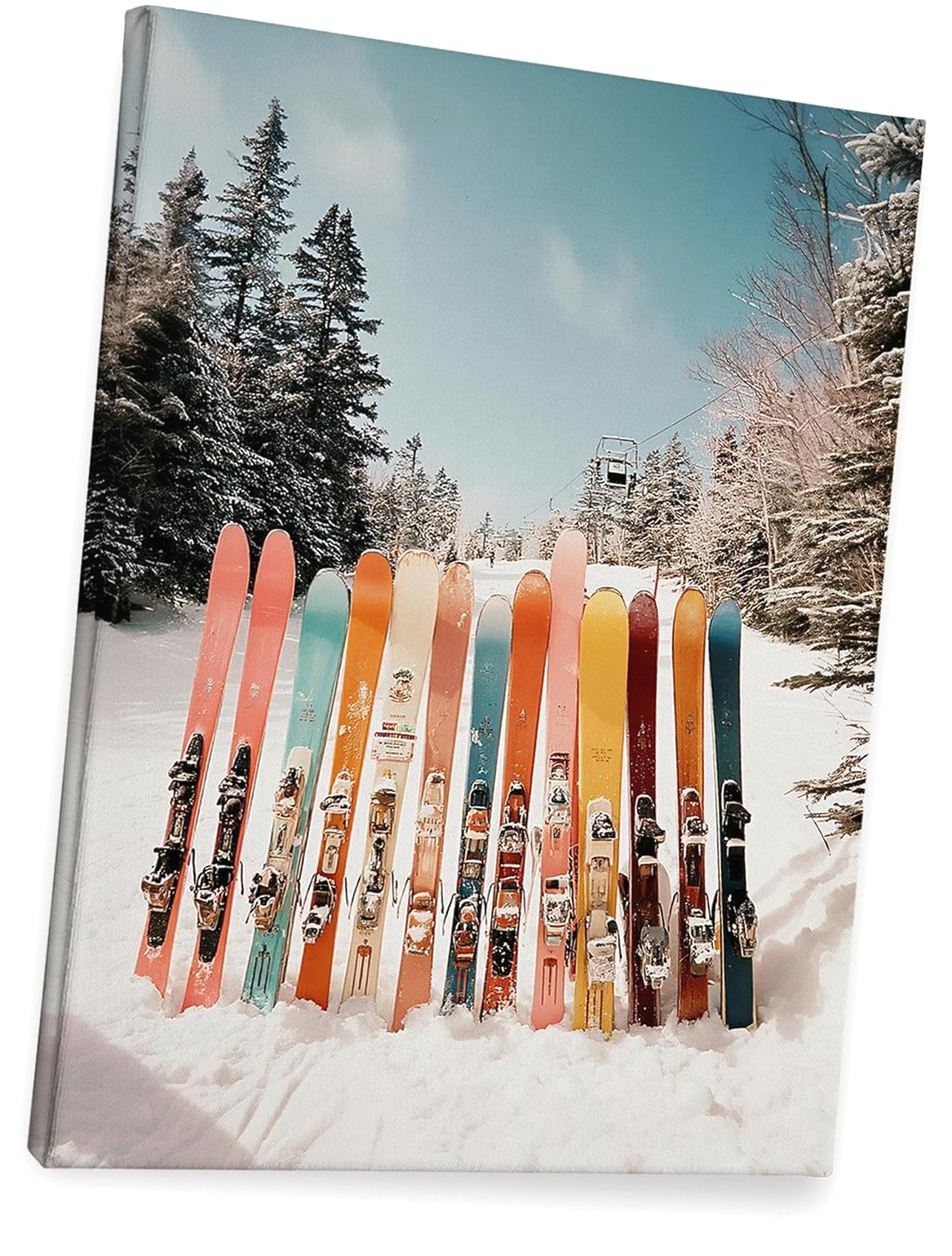 Fuliko Winter Skiboard Wall Decor Canvas 11x14, Winter Skiing Pictures ...