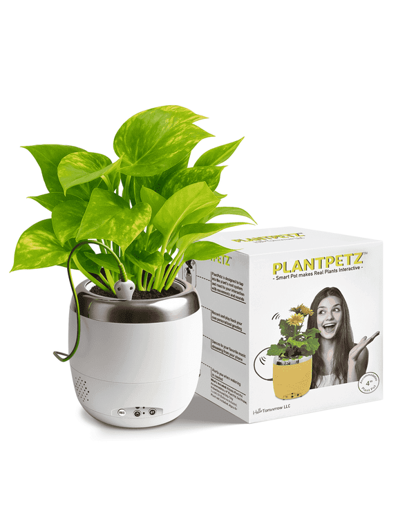 Smart Planter Pot - Interactive Moving & Dancing Flowerpot with Bluetooth Speaker