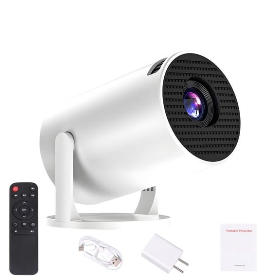 Full 1080P Wireless Projector Featuring 240 Degree Rotatable Lens and Auto keystones Correction for Home Entertainment US 110V Compatibility