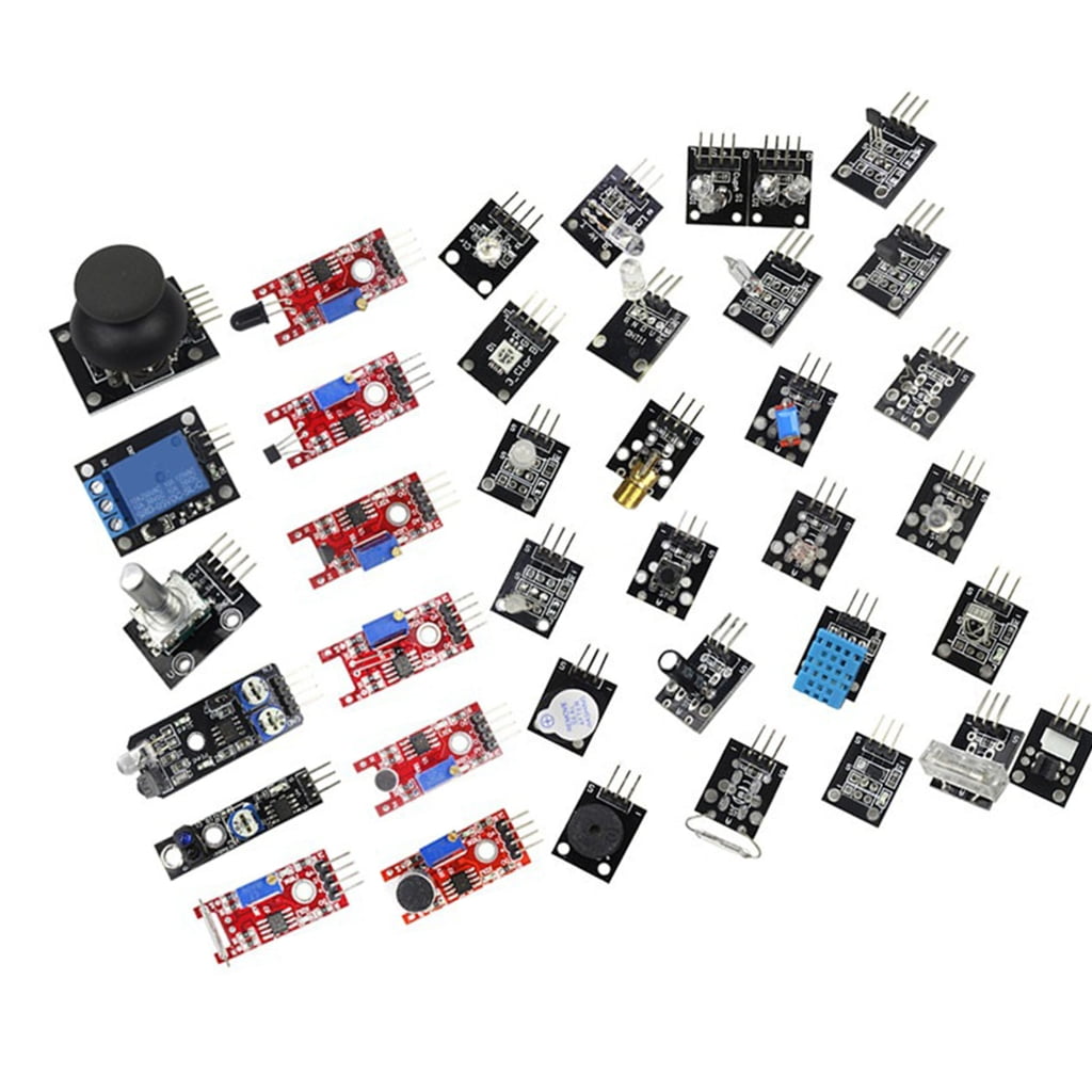 Full 37 Piece Sensors Set for Projects Including Obstacle Avoidance And ...