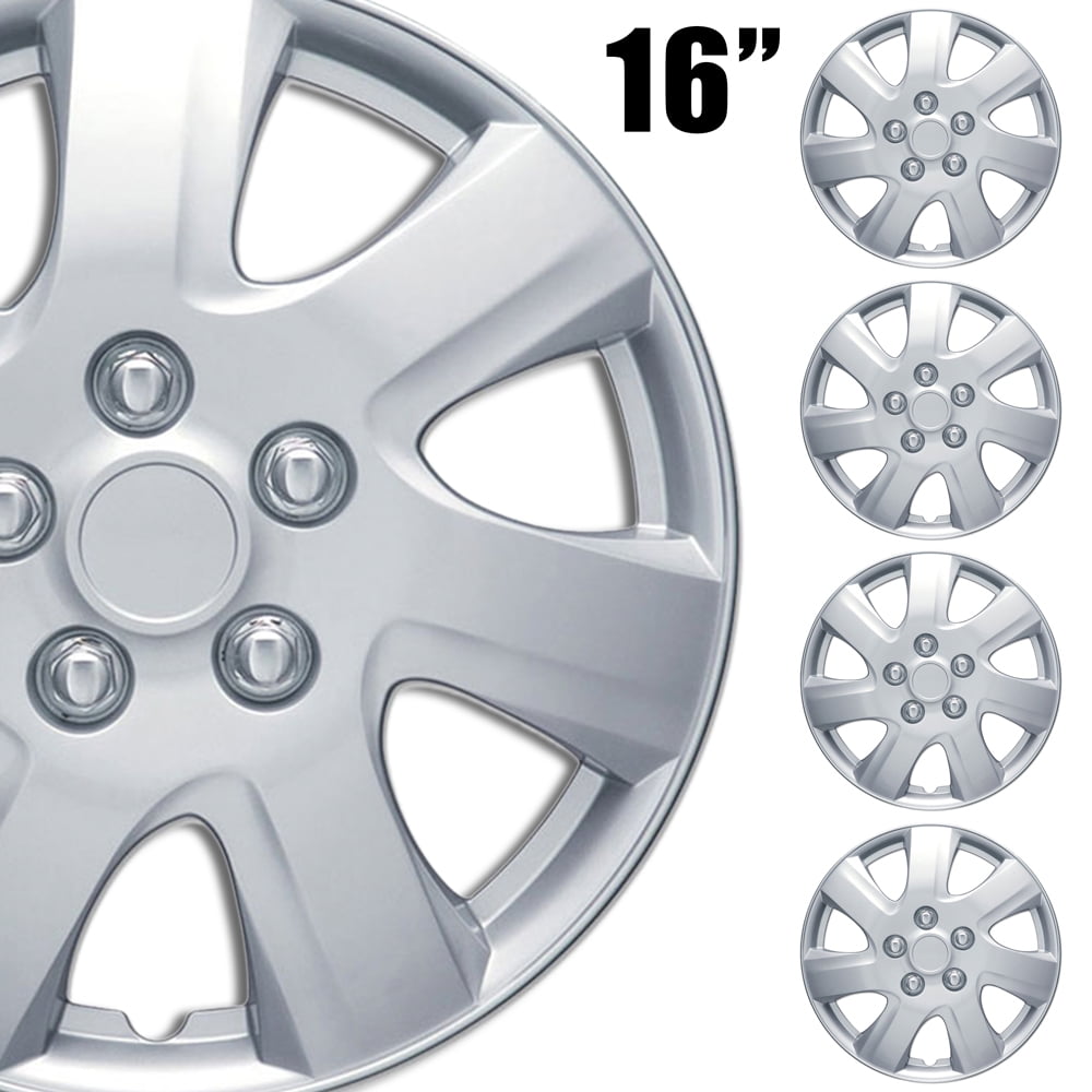 (Full 4Pack) Premium Automotive Hubcaps, BDK 16" Wheel Rim Cover Hub