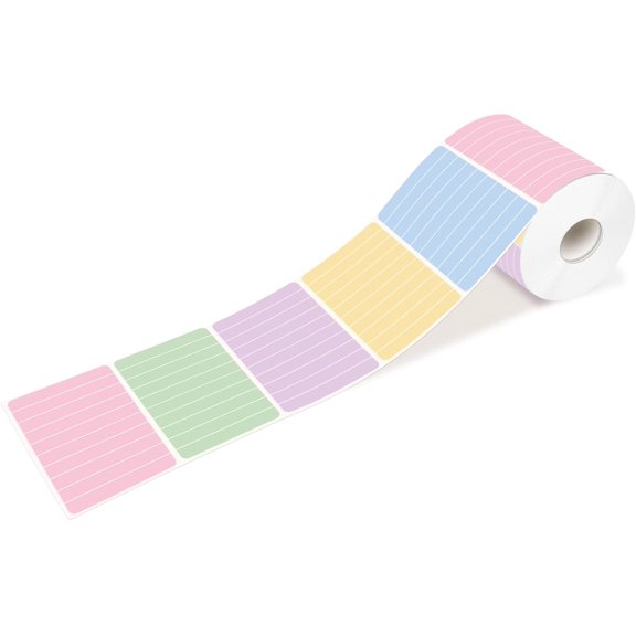 Full-Adhesive Lined Labels 2"x 3.15", Removable Writing Paper Memo Stickers