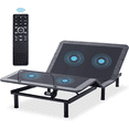 thumbnail image 1 of Full  Adjustable Bed Frame Base with Massage, Wireless Remote - Ergonomic Electric Head & Foot Incline, Zero Gravity, Anti - Snore, USB Ports, Under - Bed Nightlight & Memory Pre - Sets, 1 of 9