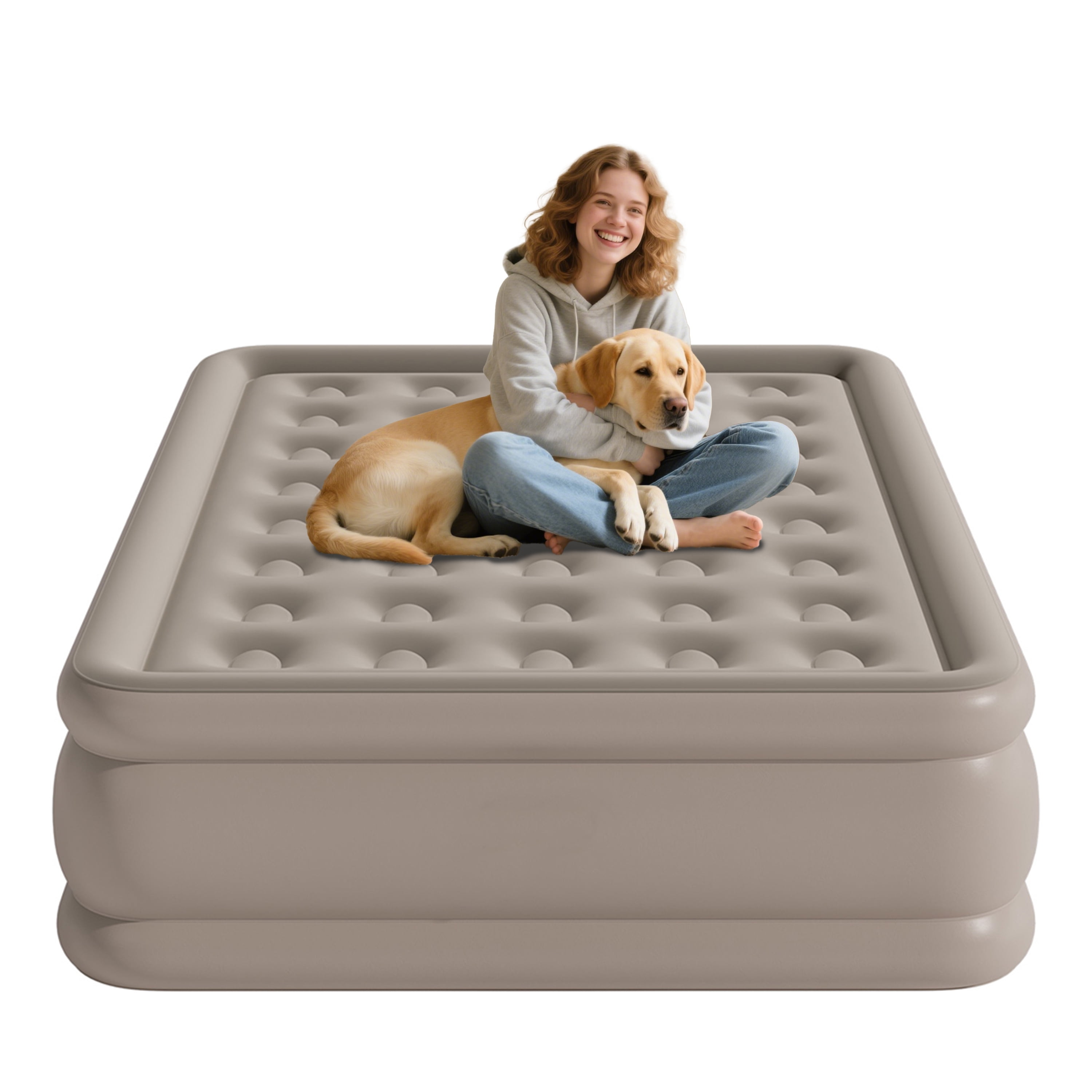 Coleman SupportRest Double-High Air Mattress, Twin, Velvet