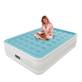 thumbnail image 1 of Full Air Mattress with Built in Pump,Inflatable High Portable,Blow Up Air Bed for Home,Travel and Guest(Sky Blue), 1 of 10