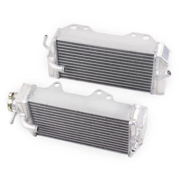 Full Aluminum Radiator Compatible with 2002 03 2004 Hon da CR F450R (Left+Right) 2pcs