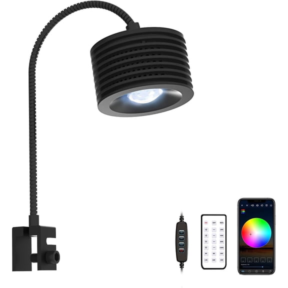 Full Aquarium Light, Adjustable Saltwater Super Bright Fish Light for Reef, Coral, Planted Nano Saltwater Aquarium (A-20 Saltwater 16W)