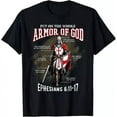 thumbnail image 1 of Full Armor Of God Men Women Christian Bible Verse Gift T-Shirt Unisex S-5XL Hot Trending Shirt, Vintage Birthday Gift, 1 of 3