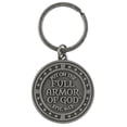 thumbnail image 1 of Full Armor of God Silver Tone 2 inch Zinc Alloy Automotive Key Chain Ring Accessory, 1 of 1