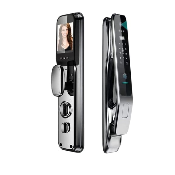 Full Automatic TUYA APP 3D Recognition Smart Door Lock Finrprint Password Outdoor Waterproof 6068 Intellint Door Locks ,Security Locking