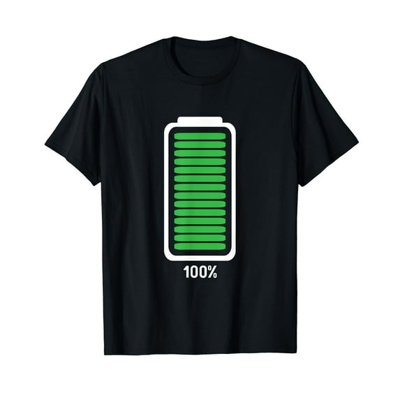 Full Battery Funny Halloween Costume T-Shirt