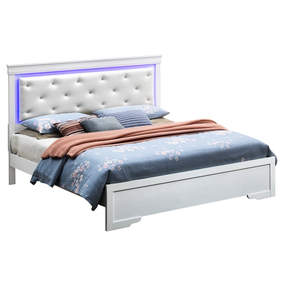 Full Bed - Ample Sleeping Space, For Consistent Comfort, Enhances Transitional Design Silver Champagne Abundant Relaxing Rest, Merges Modern And Classic Designs