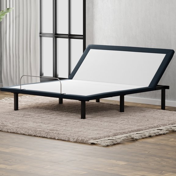 Full Bed Base with Head Up and Down Articulations Using Wired Remote for Comfort