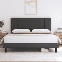 Wade logan carter upholstered platform bed deals