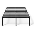 thumbnail image 1 of Full Bed Frame, Heavy Duty Metal Platform, No Box Spring Needed, Steel Slat Support, Easy Assembly, Noise-Free, 12 inch Underbed Storage Space, Black, 1 of 10