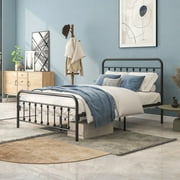 Full Size Metal Platform Bed Frame, ONE PIX Full Bed Frame with Headboard  Classic Bed Frame with Strong Steel Slats Support, No Box Spring Needed