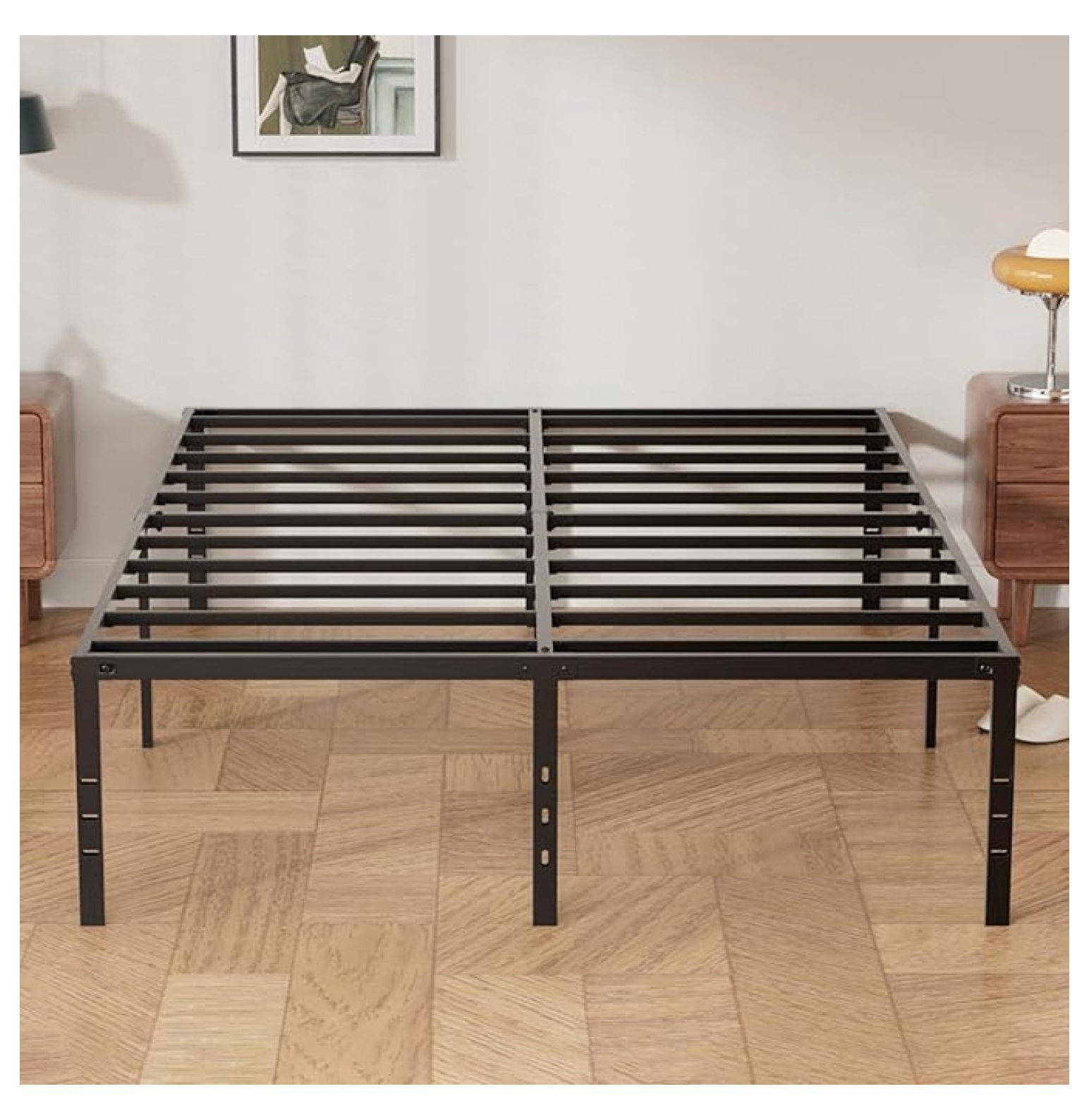 Full Bed Frames, 14 Inch Heavy Duty Metal Platform with Storage, Easy ...