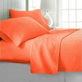 thumbnail image 1 of Full Bed Sheets | Microfiber Bed Sheet Set | Soft, Wrinkle Resistant & Fade Stain Resistant Bedding | Set of 4 Pieces – 1 Flat Sheet, 1 Deep Pocket Fitted Sheet, 2 Pillowcases – Full, Orange, 1 of 10