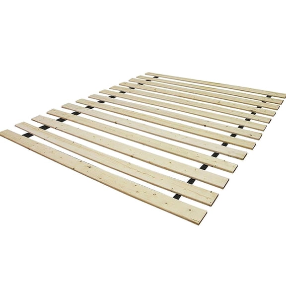 Full Bed Solid Wood Slat Set - Eliminate Foundation Requirement - Full Bed Configuration - Sanded Smooth Surface