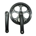 Full Black Bicycle Road Folding Bike Chainset Wheel 52T 170Mm for Fixed