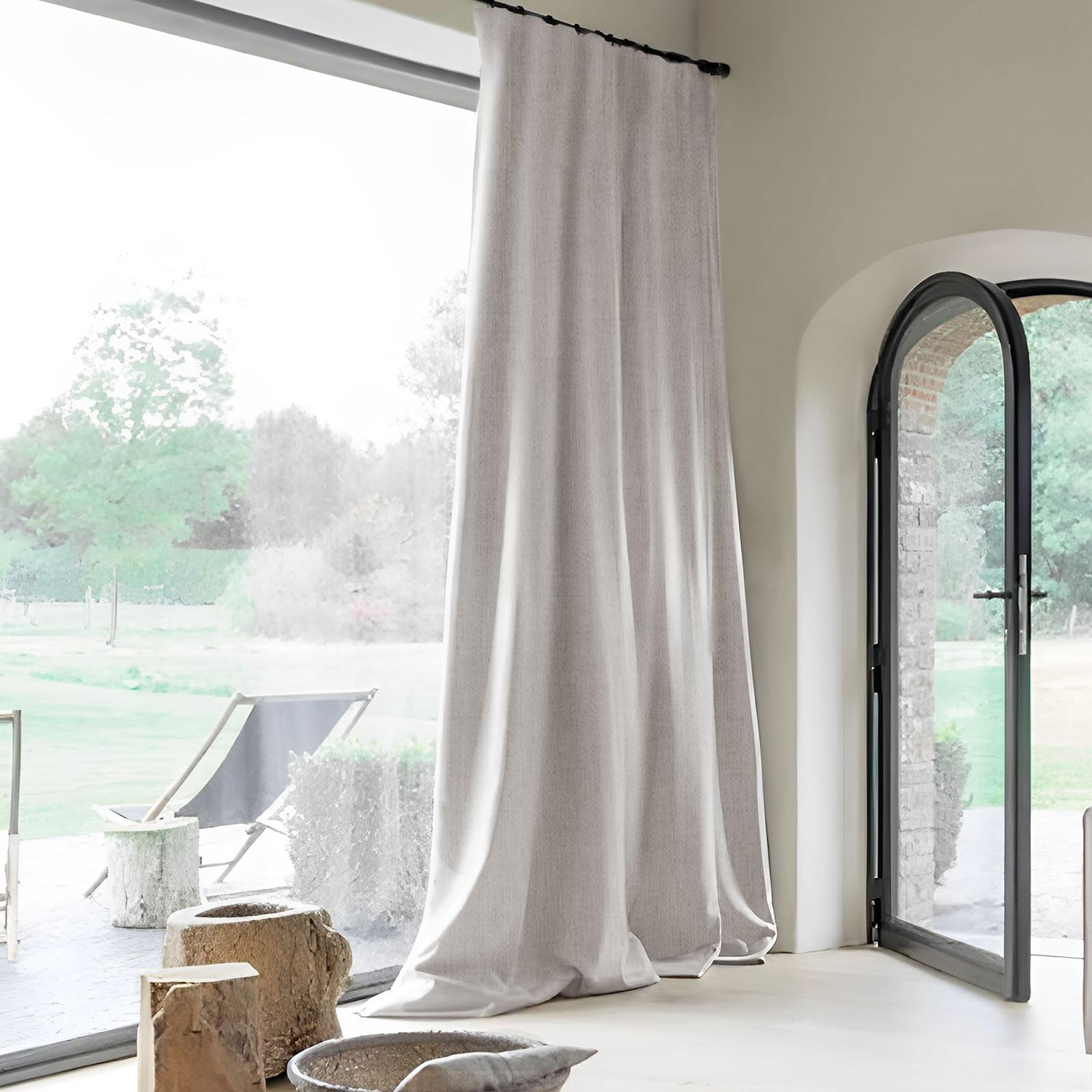 Full Blackout Patio Sliding Door Curtain 84 inch Wide Width Window