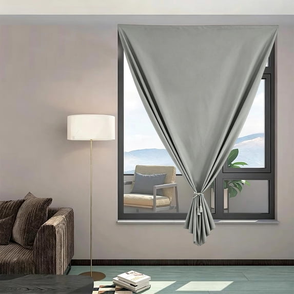 Full Blackout Punch-Free Window Curtains, 40*60in, Oversized Sunshade Darkening Drapes, Easy Install Decor for Bedroom Living Room Home Indoor Window