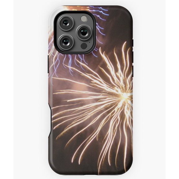 Full Bloom Firework Night Display Phone Case for iPhone 16 15 14 13 12 11 Pro Max