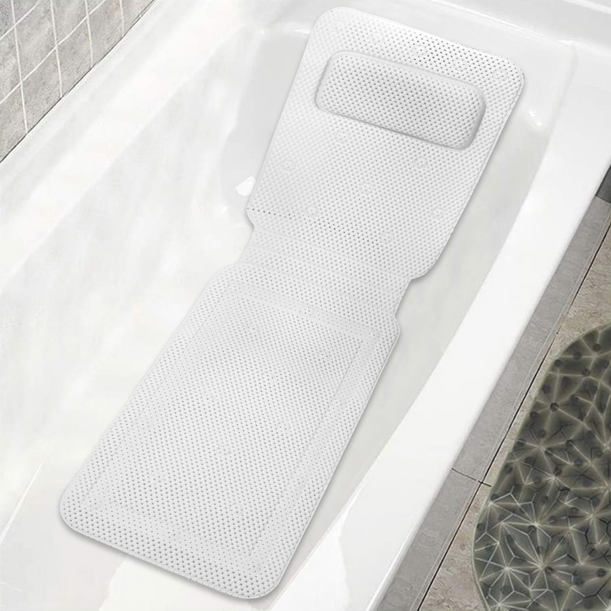 Full Body Bath Cushion Bath Pillow for Head and Neck Rest Bathtub