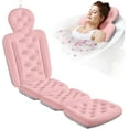 thumbnail image 1 of Full Body Bath Pillow for Bathtub, Thick Bathtub Cushion with Laundry Bag, Luxury Tub Pillow for Bath for Headrest Neck and Back Support Pink 60" x 16", 1 of 10