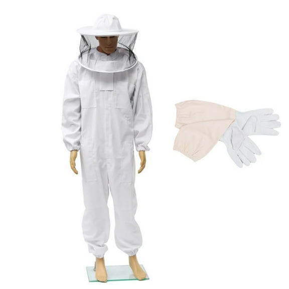Full Body Beekeeping Clothes Professional Beekeepers Suit Anti-bee Protection Equipment Beekeeping Suit Safty Veil Hat ,Comprehensive Protection