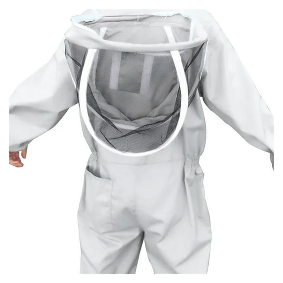 Full Body Beekeeping Clothing Professional Beekeepers Bee Protection Beekeeping Suit Safty Veil Hat Dress All Body Equipment ,Lightweight & Ventilated