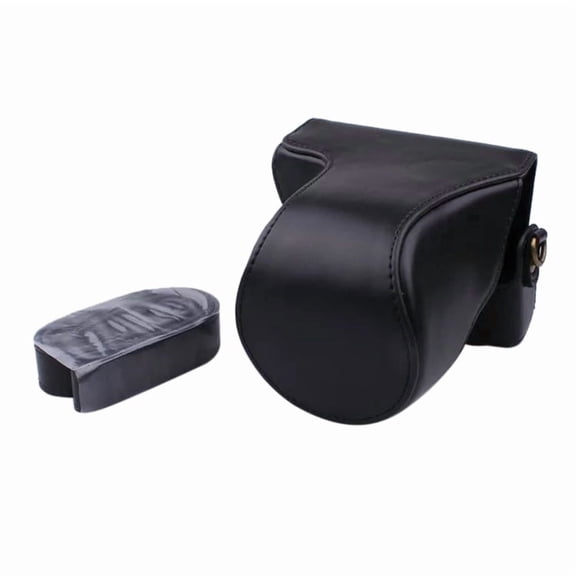 Full Body Camera PU Leather Case Bag with Strap for Canon EOS M200