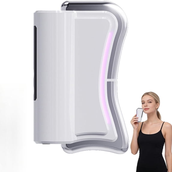 Full Body Contour Device with Heat & EMS, 4-in-1 Electric Fascia Muscle Scraper & Guasha Blade for Belly Arm Waist Leg Neck Face, Sculpting Gift for Women