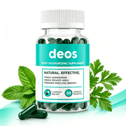 Full Body Deodorant Supplement DEOS International Deodorant, Chlorophyll Capsules, 30 Count