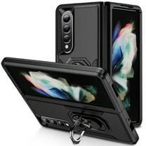 Full Body Designed Samsung Galaxy Z Fold 4 Case, Z Fold 4 5G Case Built in 360° Rotatable Kickstand Ring Support Magnetic Car Mount Military Grade Shockproof Protective Case for Galaxy Z Fold 4 2022