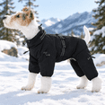 Full Body Dog Coat Warm Fleece Jacket with Built-In Harness, Windproof ...