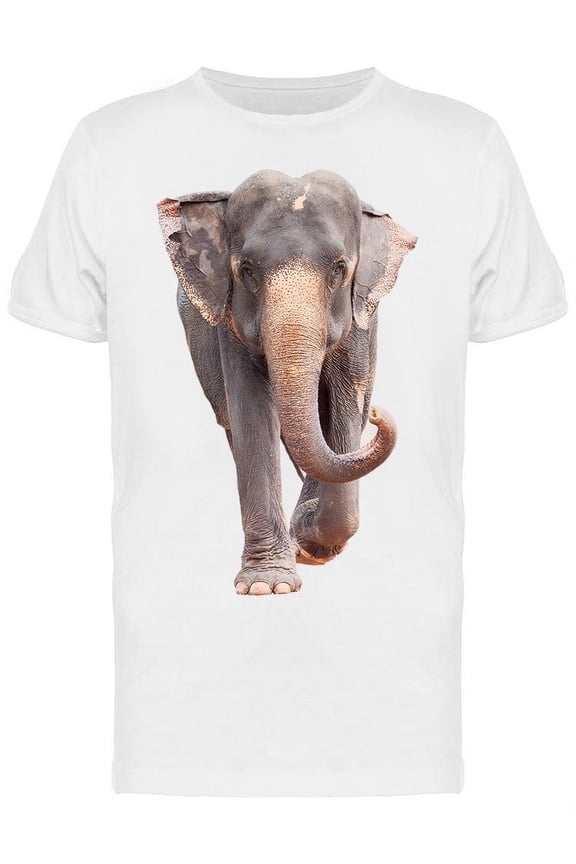Full Body Face Of Asian Elephant T-Shirt Men -Image by Shutterstock, Male Small