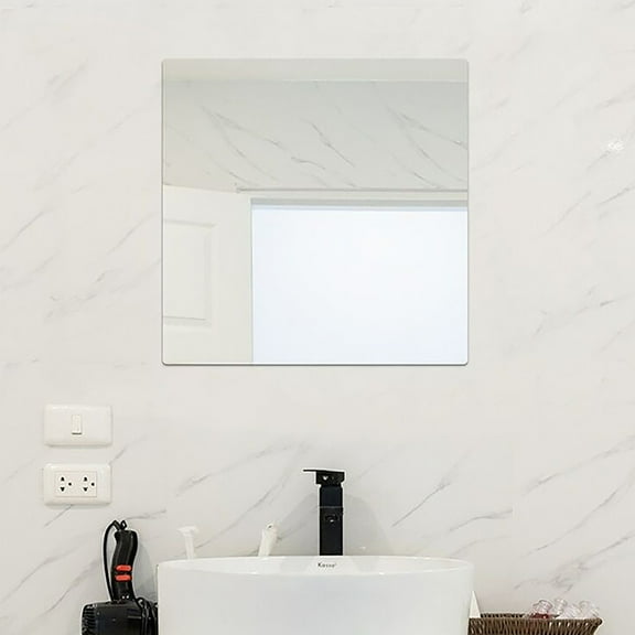 Full Body Makeup - Acrylic Wall Mounted Non-Perforated Soft DIY Floor Standing Dressing for Home Use 4PCS