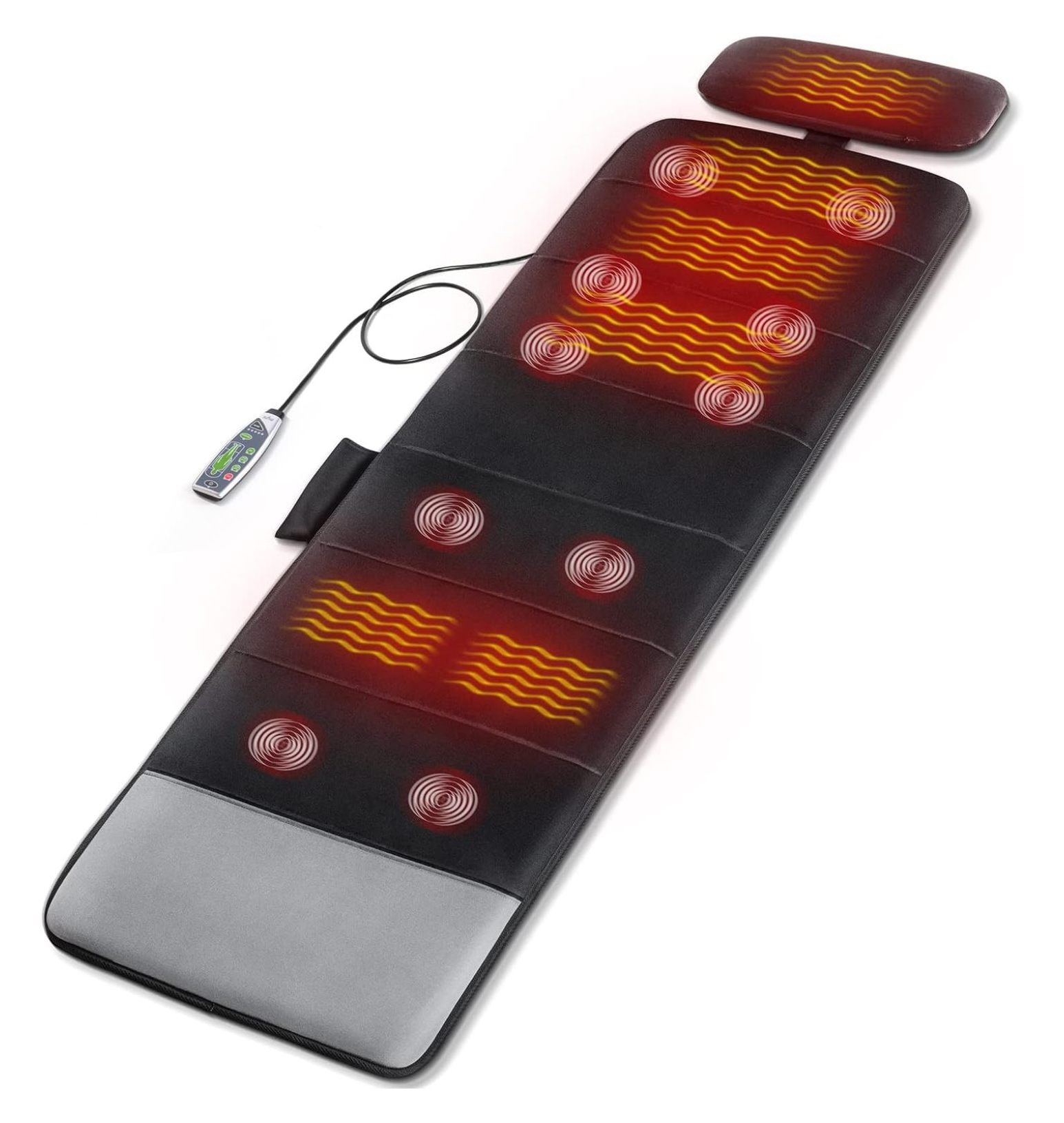 Full Body Massage Mat with Heat,10 Vibrating Nodes Massage Mat with