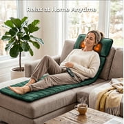 Full Body Massage Mat with Heat, 10 Vibration Motors & 2 Heating Pads, Massage Pad for Neck, Back, Waist & Legs