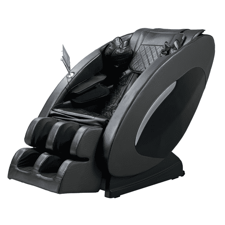 Full Body Massage Recliner with Foot Roller, SL Track, Zero Gravity & Bluetooth Speaker - Black