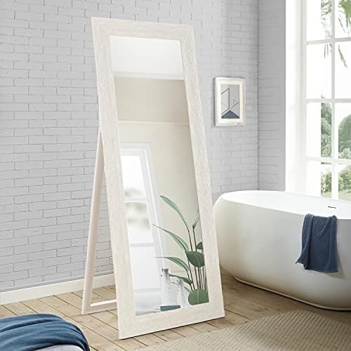 Full Body Mirror with Stand Wooden Framed Floor Length Mirror Stand Up Mirror Full Length Mirror
