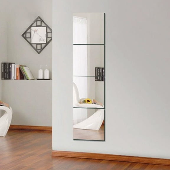Full Body Mirror for Wall Mount - Ideal for Yoga, Workout, Bedroom, Dance Studio Rectangle ,Bathroom Mirror,shatterproof Vanity Mirrors Polished Edge Unframed Mirrors for Wall Hangs Horizontally