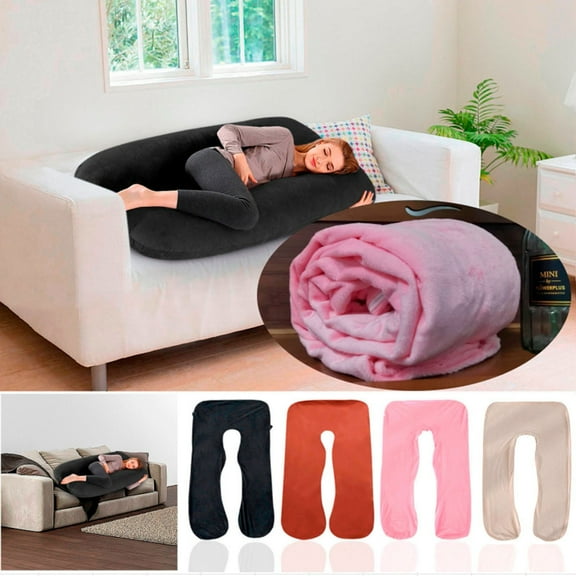 Full Body Pillow Cover, Side Sleeper U-Shape Maternity Pillow, Pregnancy Sleep Pillow, Flexible Pregnancy Pillow for Lactation | Sleeping | Removable Support Pillow for Relaxing