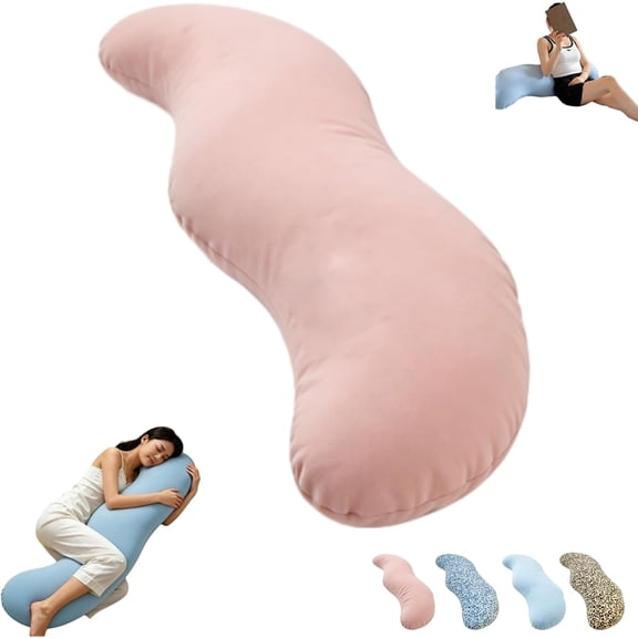 Full-Body Pillow — Designed for Side Sleepers | Dimensions: 105 × 30 cm | Soft, Comfortable, and Firmly Supportive — Helping You Enjoy a Restful Sleep (Blue)