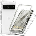 thumbnail image 1 of Full Body Protection Case for Google Pixel 8 Pro,Dteck Dual-Layer Built-in Screen Protector Shockproof Case Transparent Slim Back Cover, Clear, 1 of 5