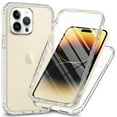 thumbnail image 1 of Full Body Protection Case for iPhone 15 Pro Max,Dteck Shockproof TPU/PC Gradient Case Built-in Screen Protector Slim Cover, ,Clear, 1 of 6