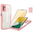 thumbnail image 1 of Full Body Protection Transparent Case for Samsung Galaxy S24,Dteck Shockproof TPU Case Built-in Screen Protector Slim Clear Cover for Galaxy S24,Pink, 1 of 5